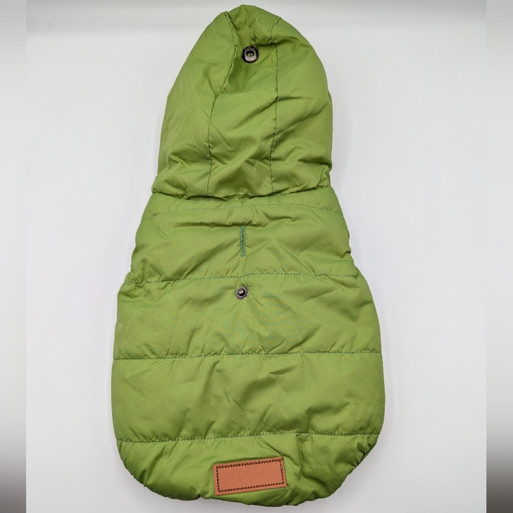 Small green dog winter coat
